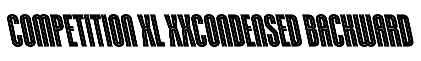 Competition XL XXCondensed Backward